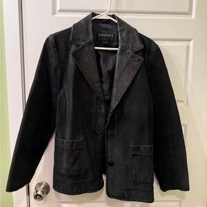 Vintage 100% Black Suede Leather Western Jacket